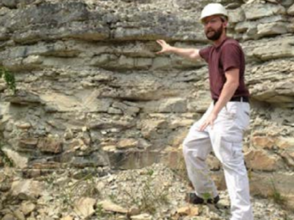 Fieldwork at the Napoleon quarry of SE Indiana, famous for the diversity, abundance, and preservational quality of diploporitan “cystoids” recovered from that site.