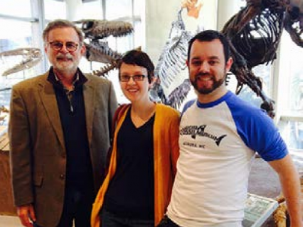 Bruce MacFadden with Sarah and Bobby Boessenecker