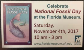National Fossil Day promotional poster