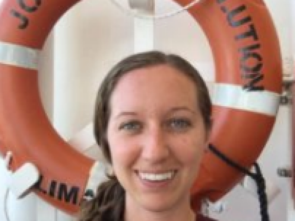 Figure 1: Sele taken aboard the JOIDES Resolution before we set sail from Townsville, Australia.