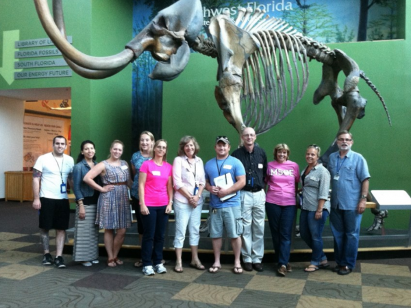 Teachers at FLMNH with Bruce MacFadden