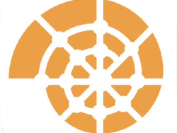 The myFOSSIL logo, an orange graphic design image of a shell