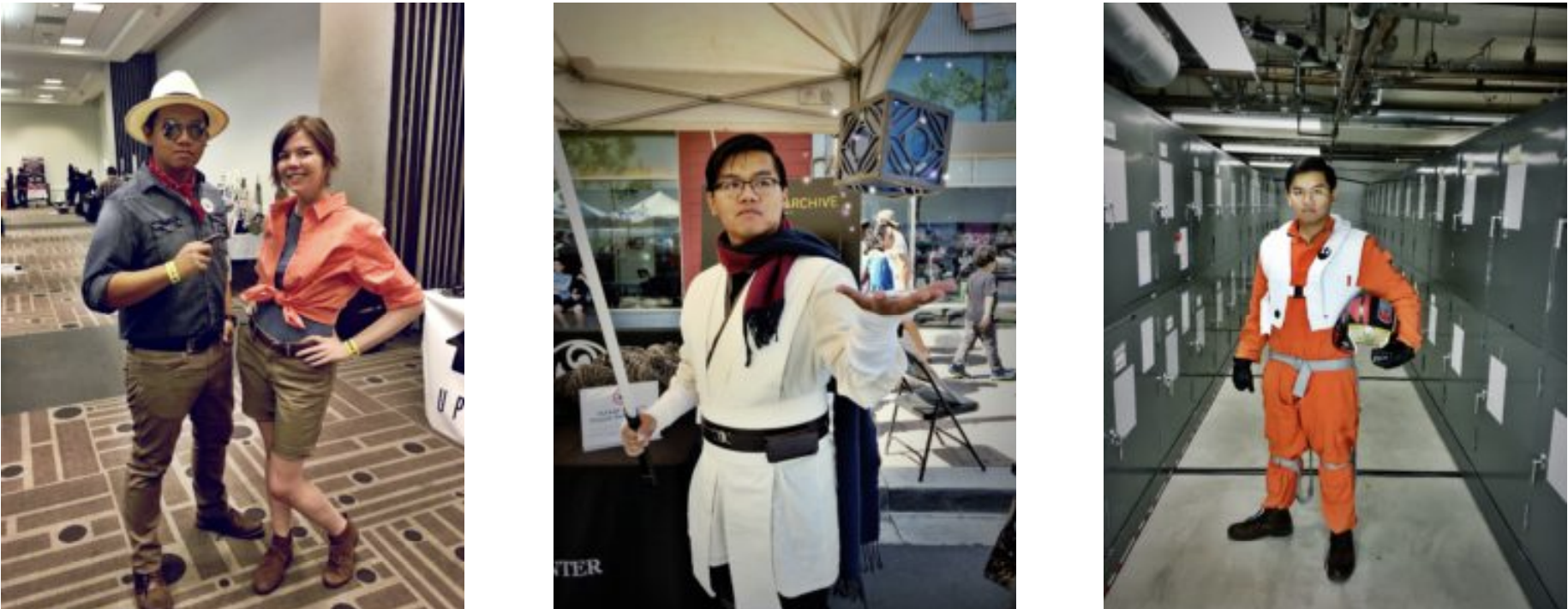 Gabriel Cosplaying for Science