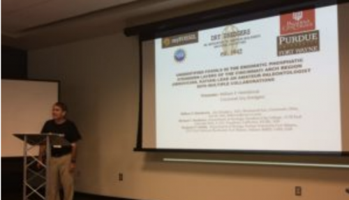 My title slide for my presentation at NAPC. Photocredit: Linda McCall