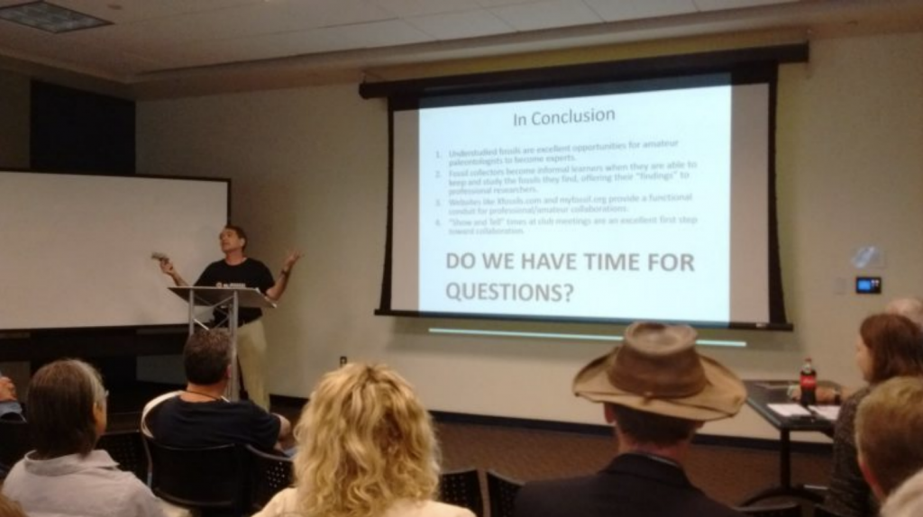 The take home messages from my talk. Photo credit: Dr. Michael Vendrasco