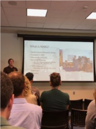 MacKenzie presenting in Two to Tangoon NARG! Photo by Sadie Mills.