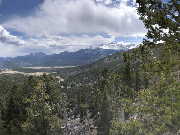 Mountains and trees of Rocky Mountain National Park