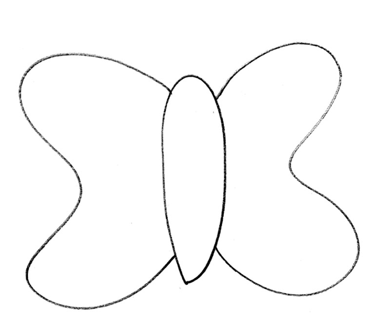 line drawing of a butterfly