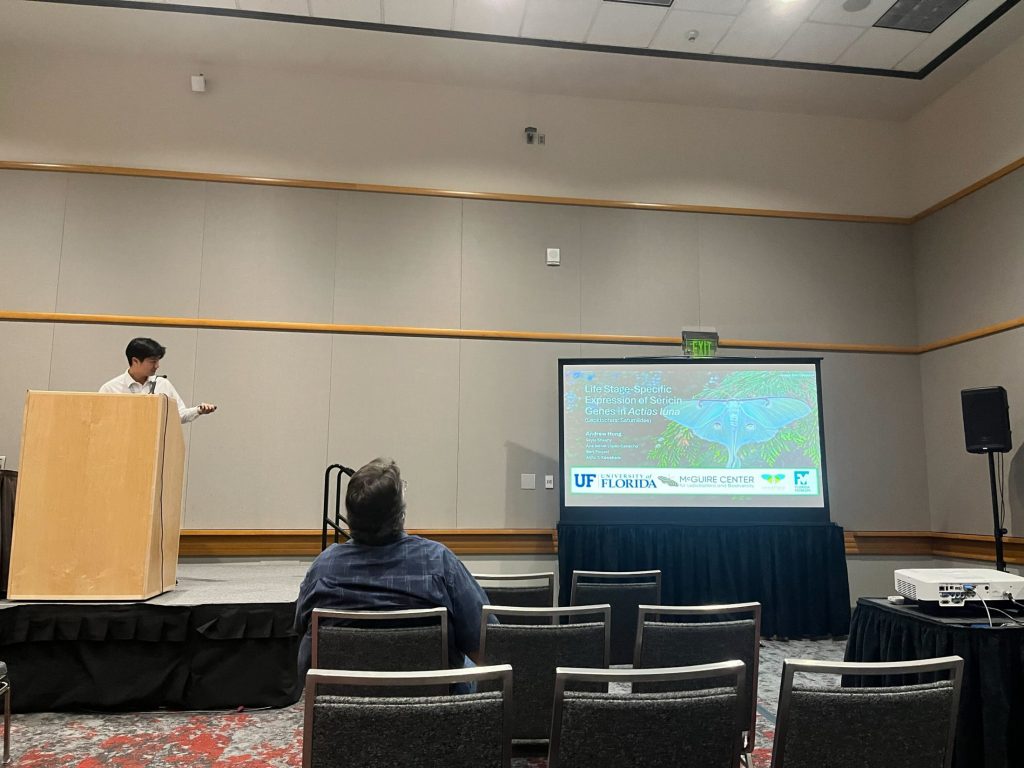 Andrew Hong at the Entomological Society of America conference