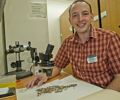 Matthew Gitzendanner with holotype ziziphus celata