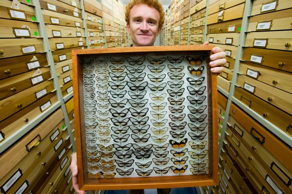 Keith Wilmot with collections box