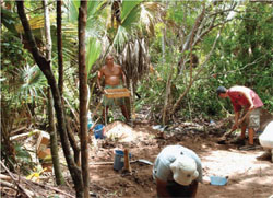 excavation at the Clifton site