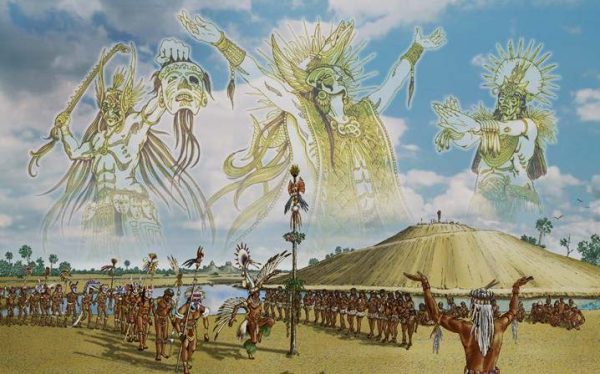 artist’s conception of a Calusa ritual