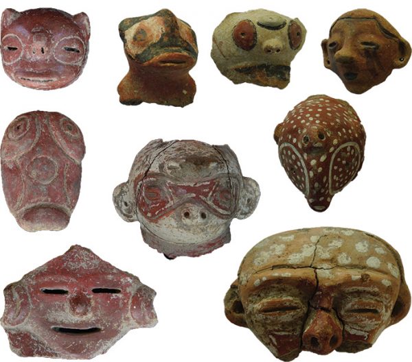 animal face pottery