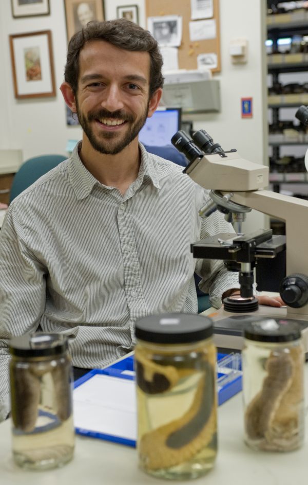 Francois Michonneau in lab