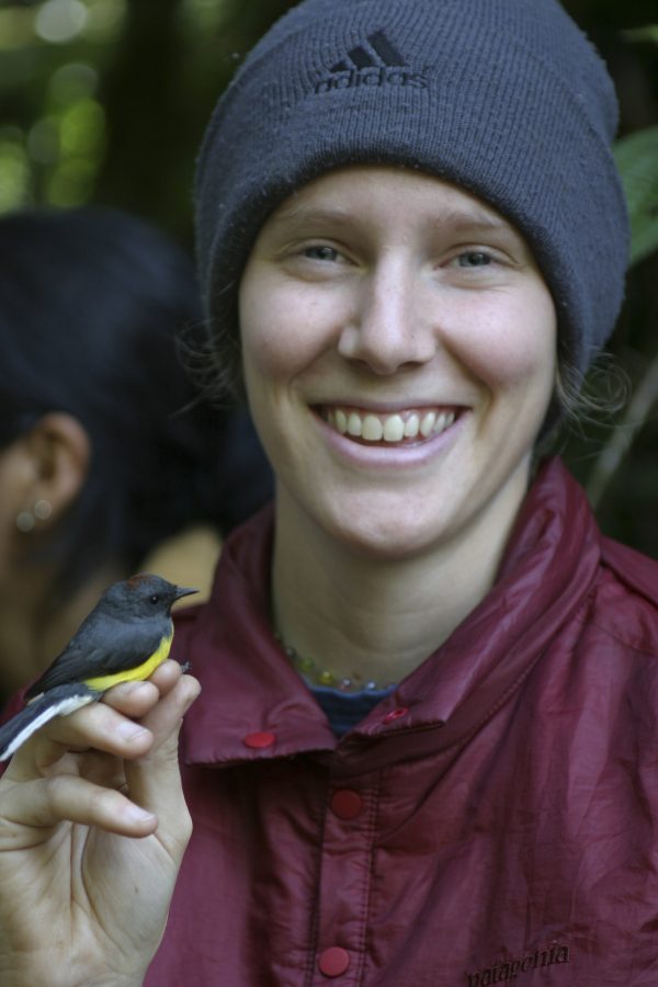 Jankowski holding bird