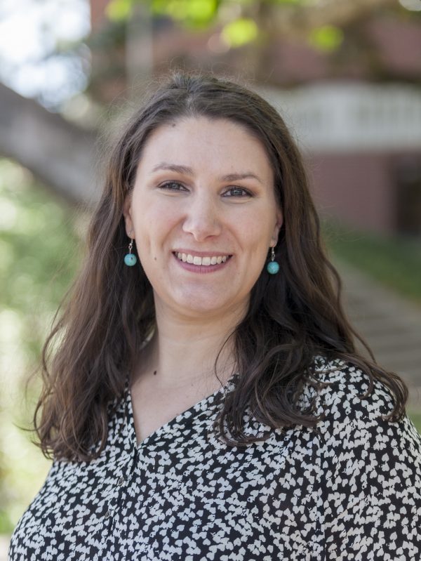 Arianne Boileau, an anthropology doctoral student, received the Bullen Award for her work on the impact of Spanish contact on the ancient Maya's animal use practices. Florida Museum photo by Kristen Grace Arianne Boileau