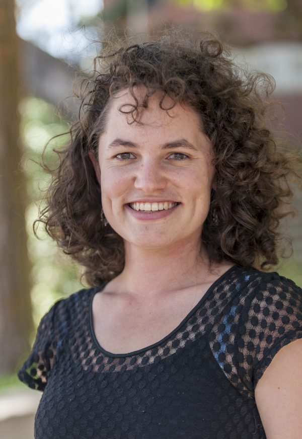 Natasha Vitek, a biology doctoral student, received the Austin Award for her work on species variation. Florida Museum photo by Kristen Grace