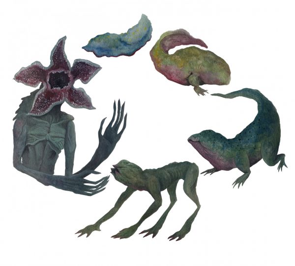 illustration showing the life cycle of the Demogorgon