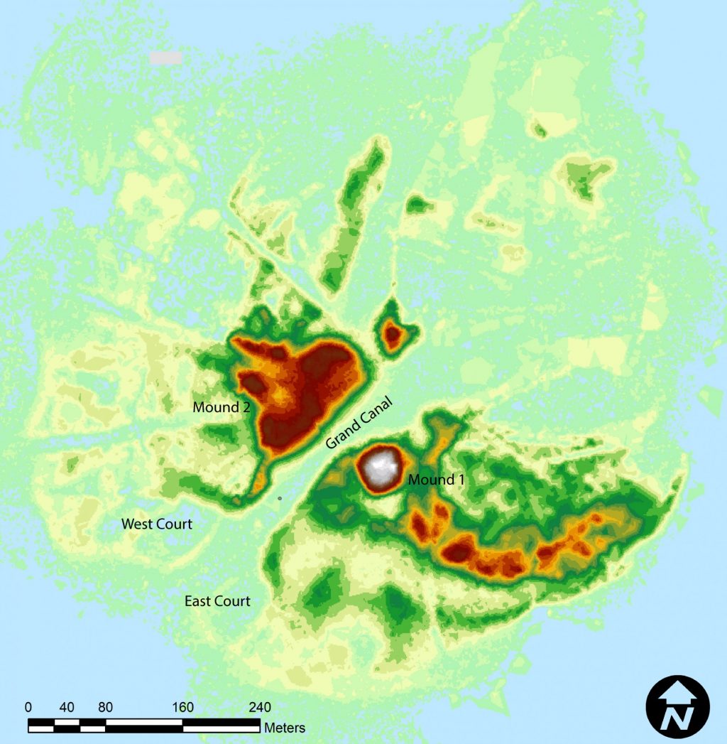 LiDAR map of Mound Key