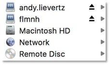 Macintosh Post-Migration Network Volumes