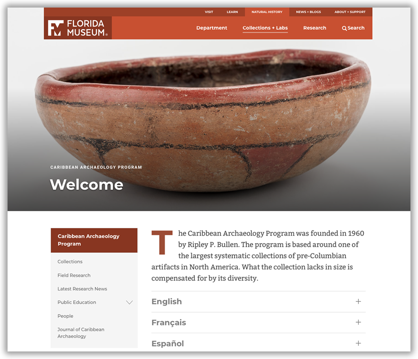 Caribbean Archaeology homepage