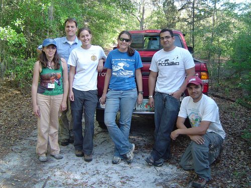 student group at a state park