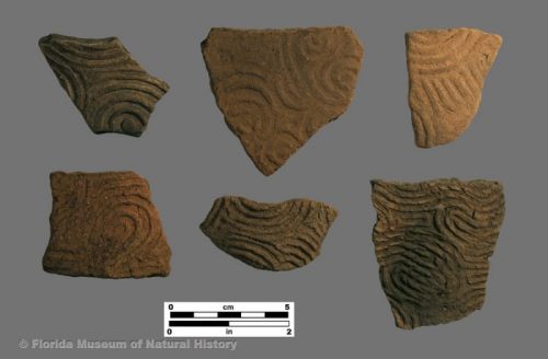 Swift Creek Complicated Stamped body sherds