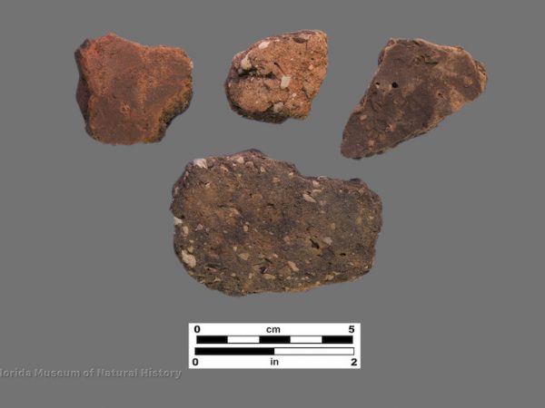 4 sherds with coarse grog temper