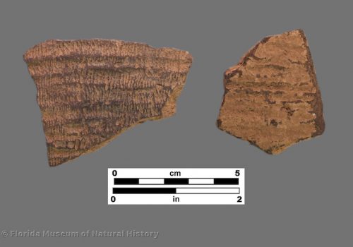 2 sherds with fine fabric impressions