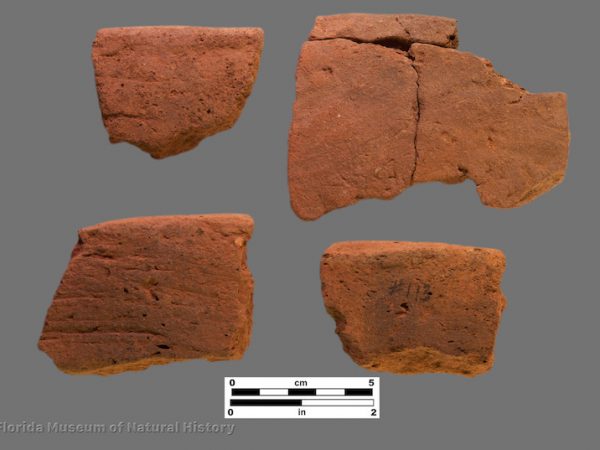 4 sherds of plain coarse pottery