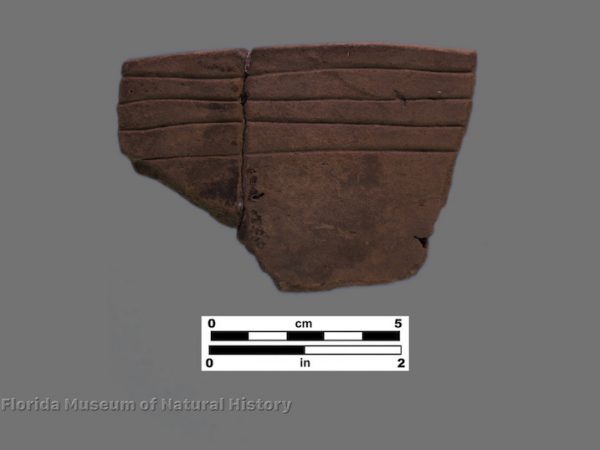 1 sherd with incised bands below rim