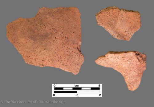 3 sherds of plain pottery