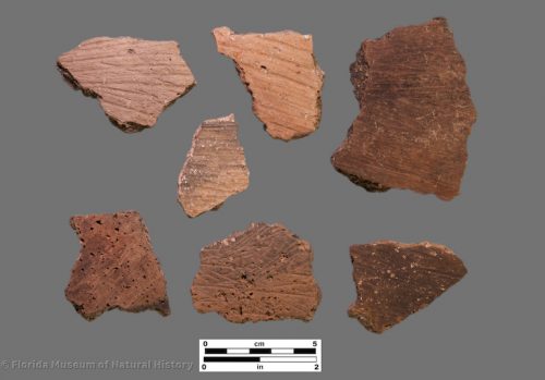 7 sherds with fine brush marks