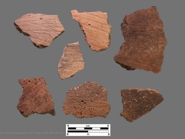 7 sherds with fine brush marks