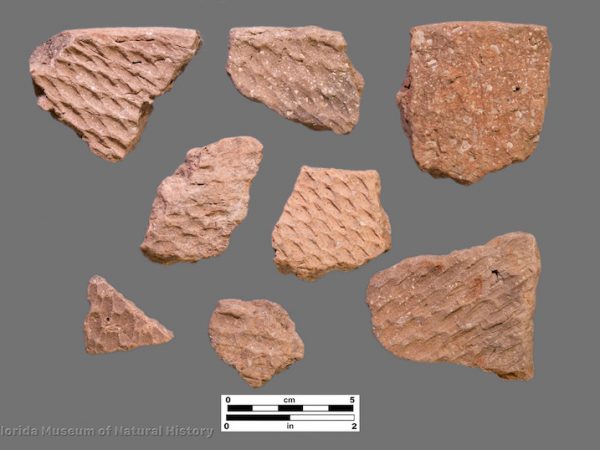 8 sherds with coarse woven impressions