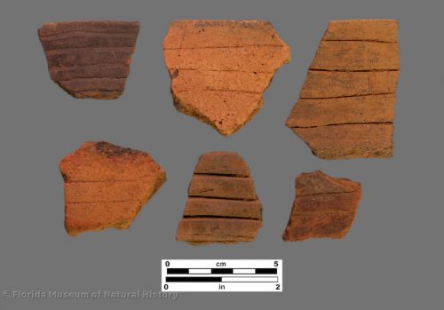 6 sherds with incised banding