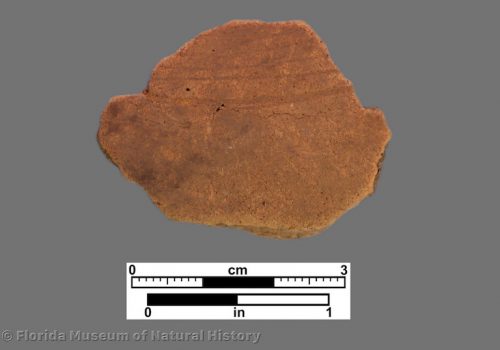 1 body sherd with light concentric engraved lines