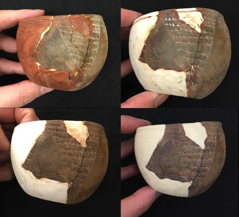 4 views of same small bowl