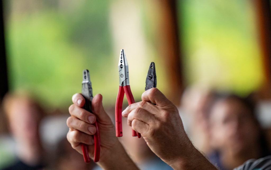 tools used for banding birds