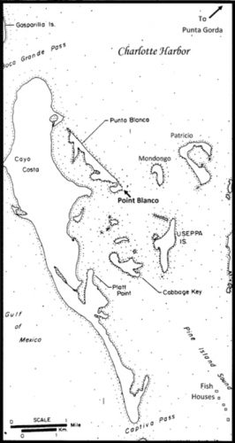 line drawn map of Charlotte Harbor and Coya Coasta