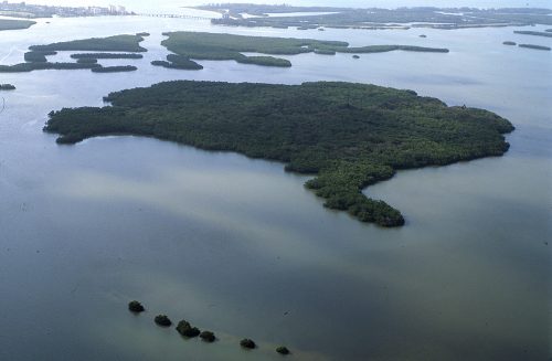 Mound Key seen from the air in 1994