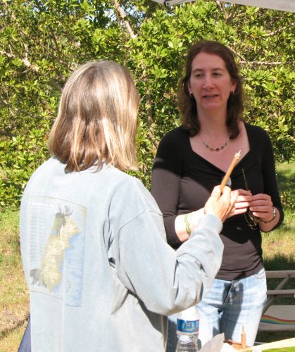 women speaking to each other 