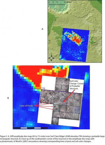 penetrating radar slice map