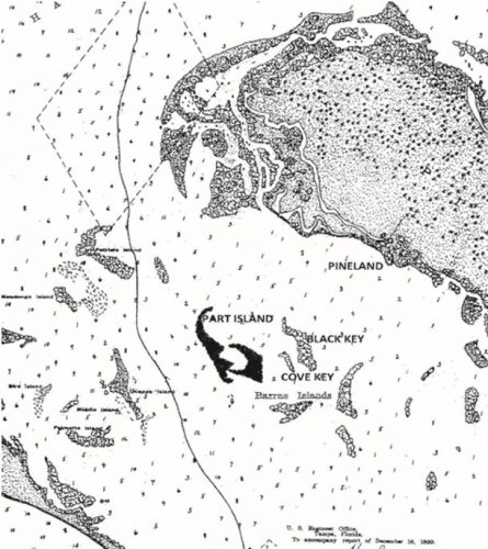1899 map of Barras Island
