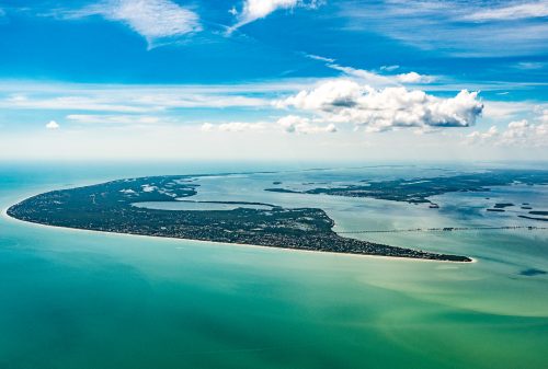island viewed from the air