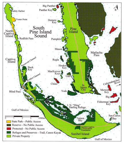 map of Southern Pine Island Sound