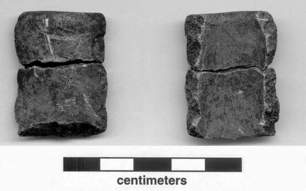 Steatite pipe fragment specimens