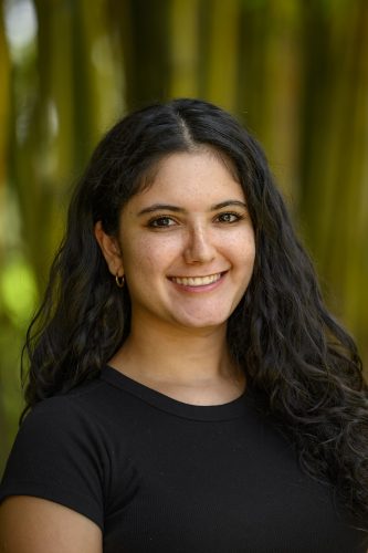 portrait of woman with dark hair