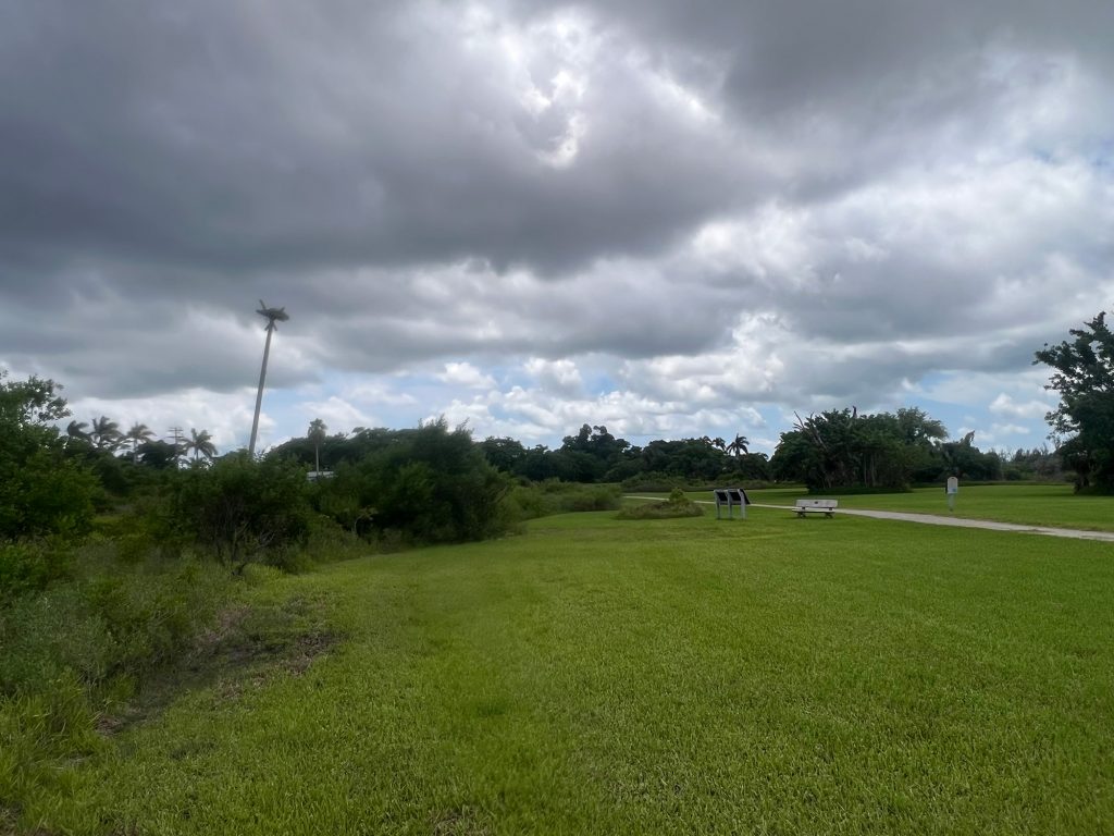 dark clouds over the RRC trail